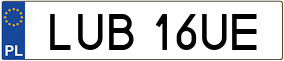 Truck License Plate